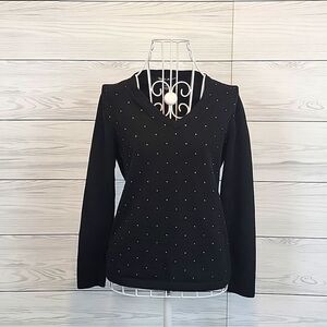 DKNY sweater black pullover lightweight Women's Size S